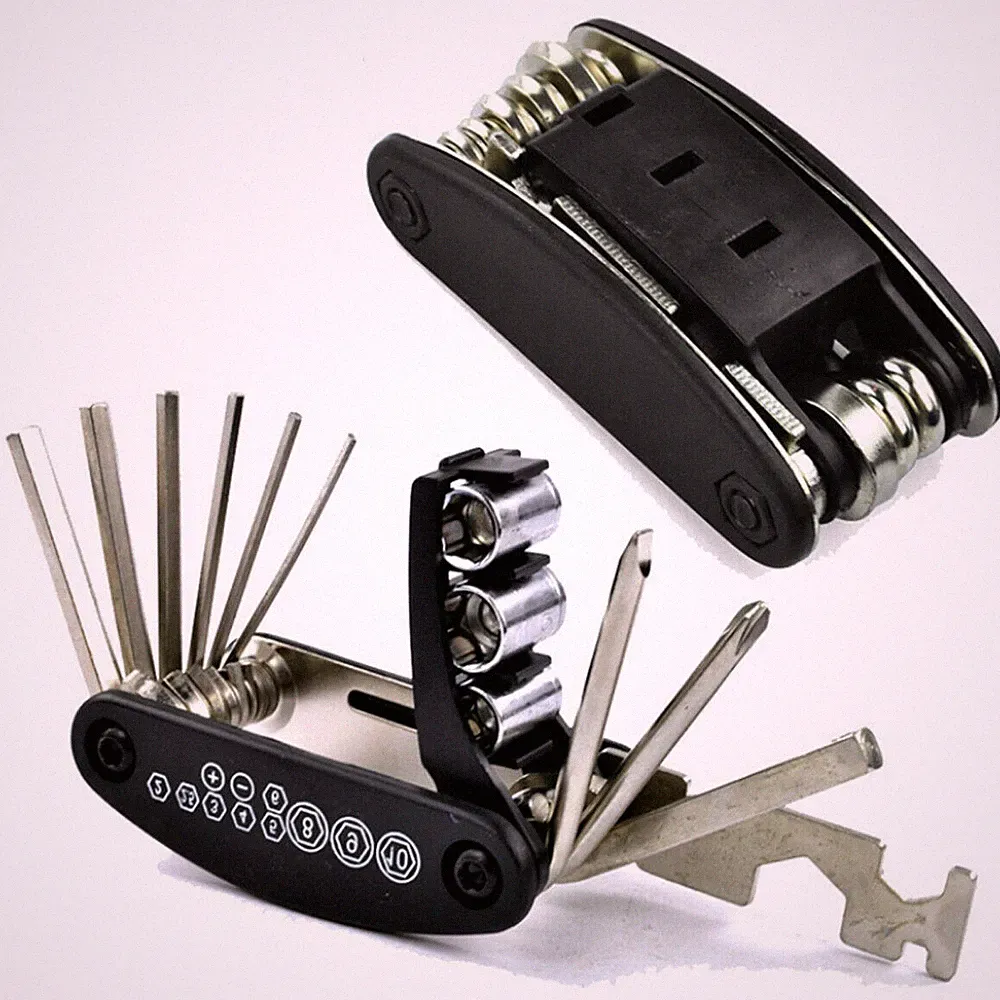 15 in 1 Useful Multi-purpose Mountain Bike Bicycle Repair Tools Allen key spoke