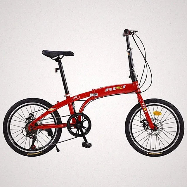 20 Inch Folding Bike Adjustable Handlebar Multi Speed Folding Bike for