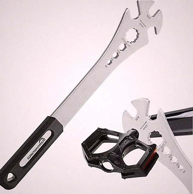 4 in 1 Bicycle Bike Pedal Wrench Bicycle Pedal Removal Tool with 320Mm Extra Lon