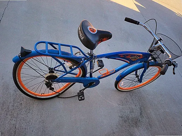 BCA 26" Margaritaville Multi-Speed Cruiser Men's Bike Blue 5 O'clock Somewhere