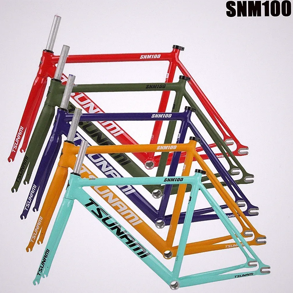 Bicycle Frame Fixed Gear 49cm 52cm 55cm 58cm Racetrack Frame Multi-Color Options