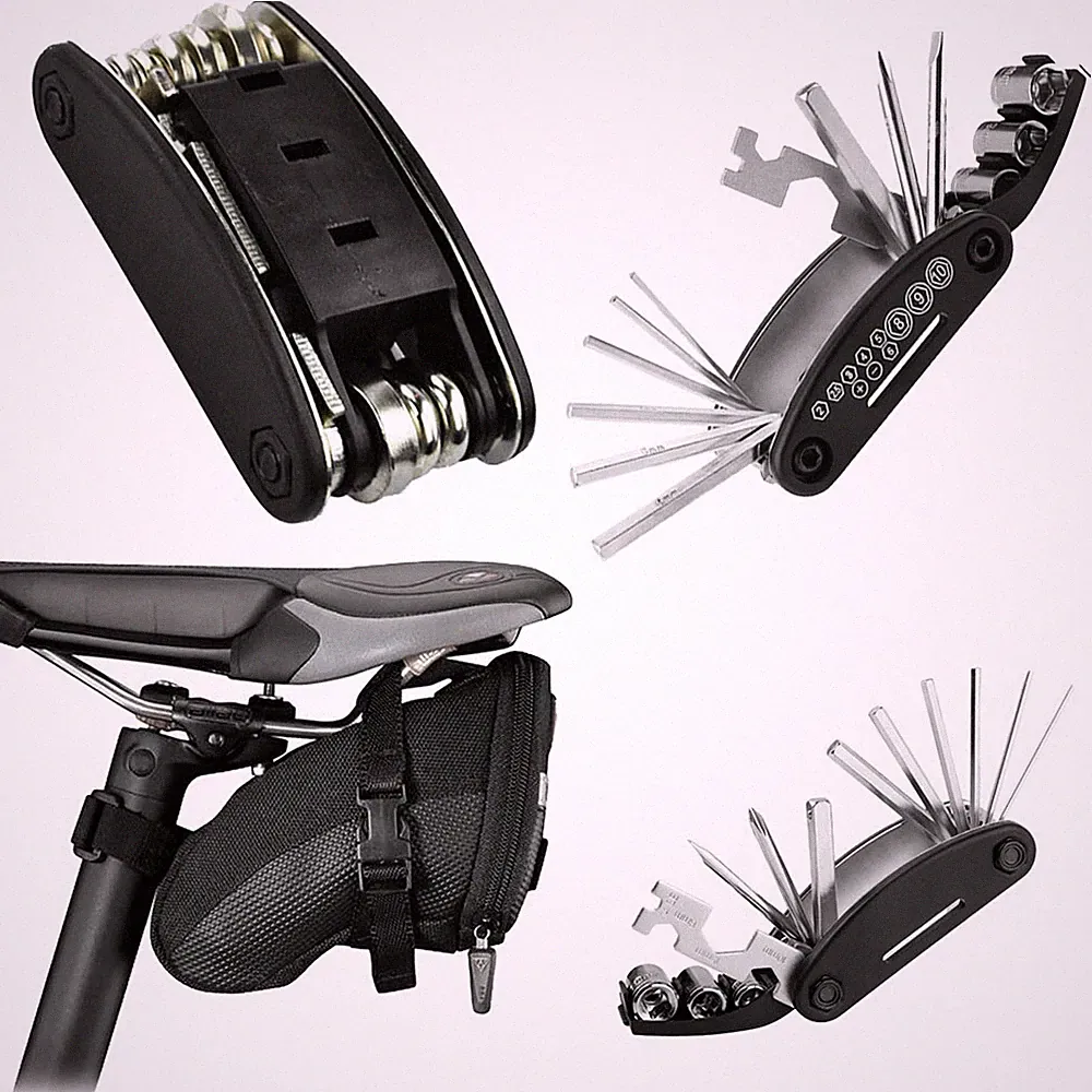 Bicycle Multi-Repair Tool Screwdriver 16 in 1 Emergency Use Road Bike Gravel MTB