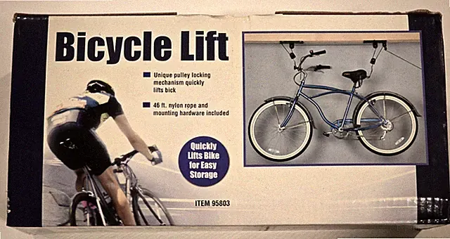 Bike Bicycle Lift Ceiling Mounted Hoist Storage Pulley Rack Model 95803 - NEW