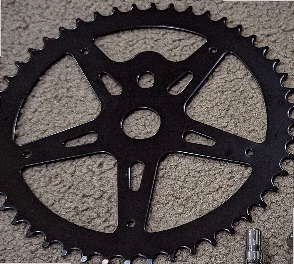 BLACK BMX BICYCLE SPROCKET 48 T CHAINRING , FOR MULTI SPEED BIKES, 26" CRUISERS