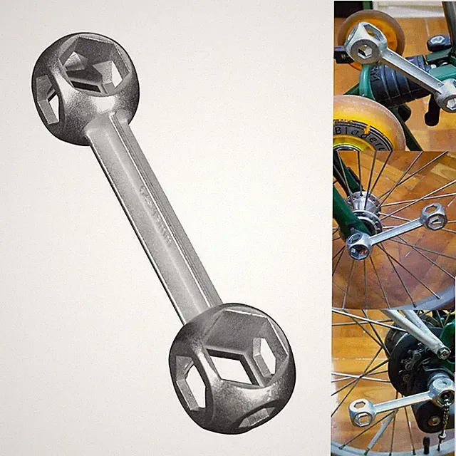 Bone Wrench Multi-Functional Aluminum Alloy Small Wrench Bicycle Repair Tool Wre