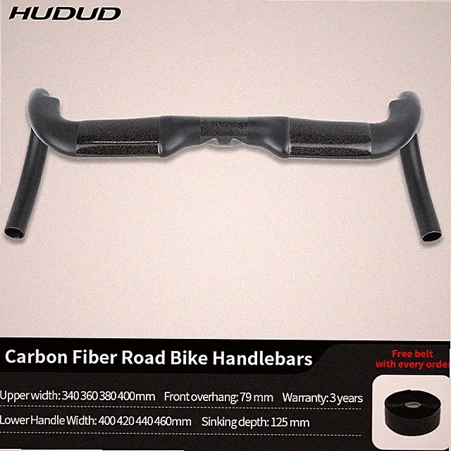 Carbon Fiber Drop Handlebar Multi Width Gravel Road Bike Replacement Bar