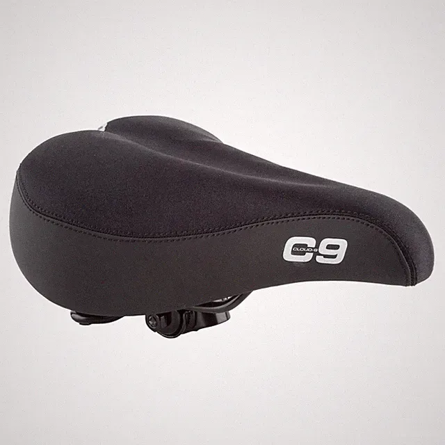 Cloud-9 Unisex Bicycle Comfort Seat Spring Comfort Multi-Stage Foam Black Lycra