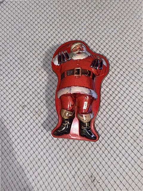 Coca Cola Santa 2 Packs of Bicycle Playing Cards In Christmas Tin
