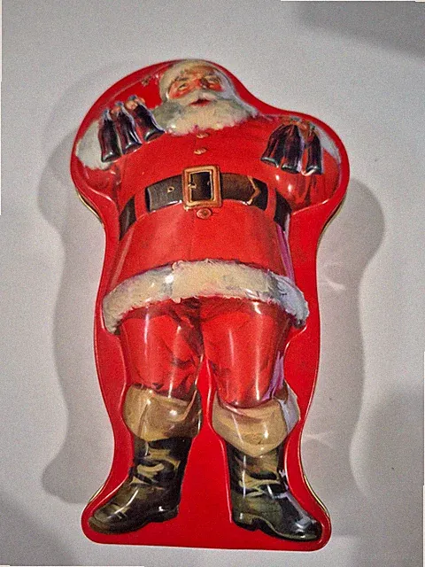 Coca Cola Santa 2 Packs of Bicycle Playing Cards in Christmas Tin A6