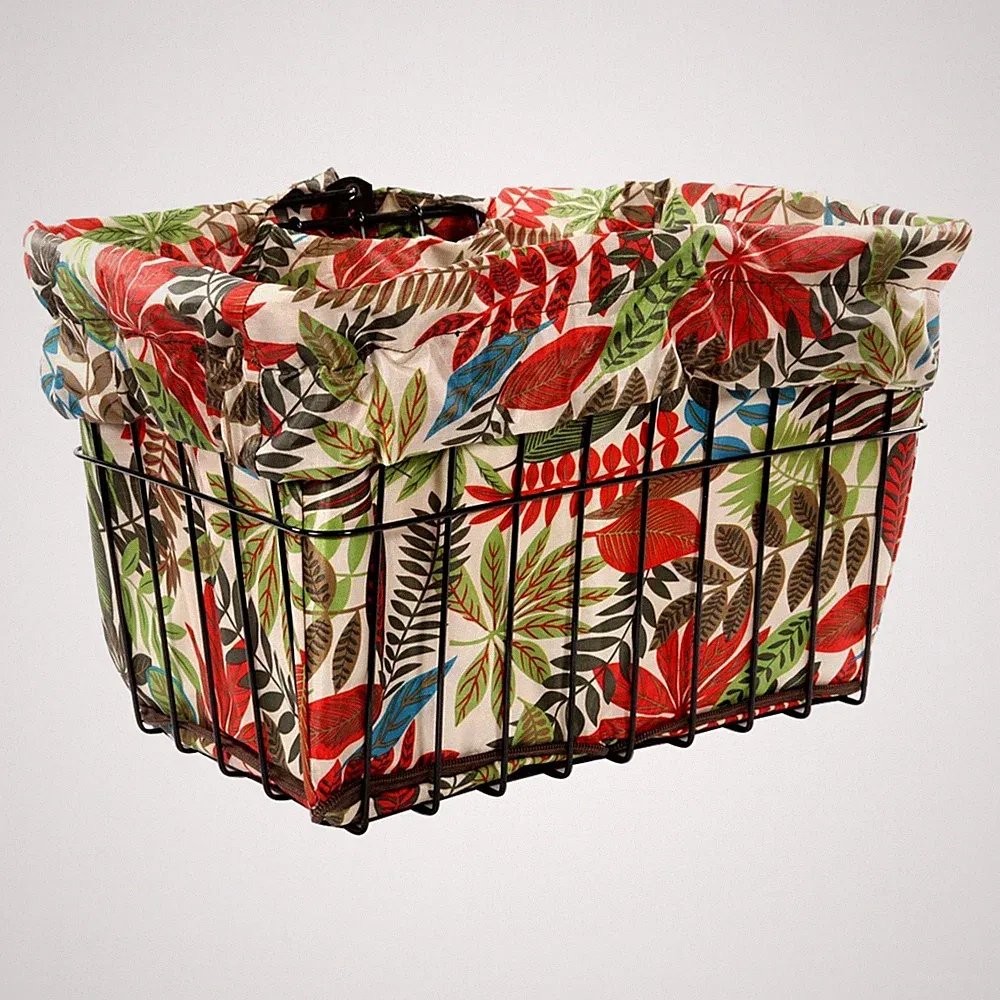 Cruiser Candy Style Tropical Bicycle Basket Liner & Multi-Purpose Tote