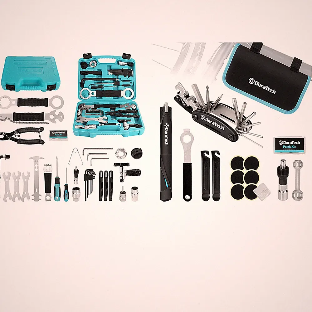 DURATECH 41pc Complete Bike Tools Kit wi/Storage Box/Portable Bicycle Tool Kit