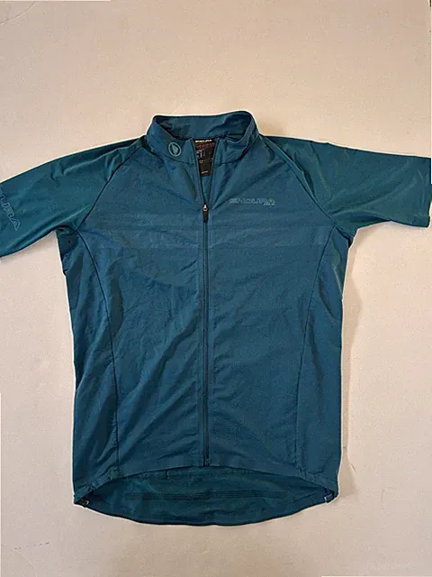 Endura Pro SL Mens XL Short Sleeve Cycling Teal Race Bike Road Gravel Shirt