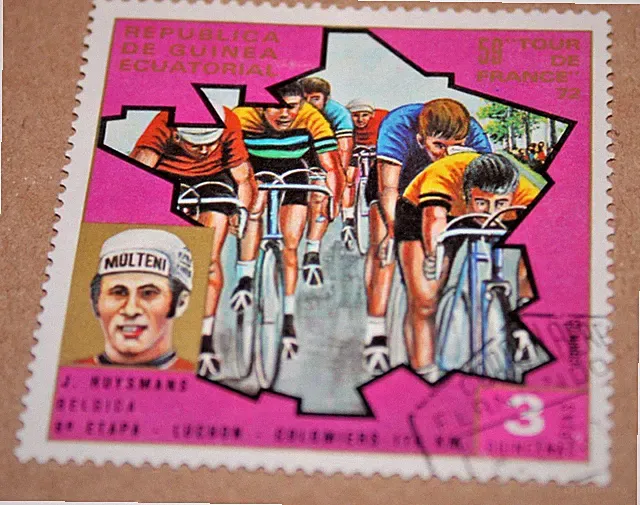 Equatorial Guinea 1972 59th Tour de France J Huysmans Bicycle Cycling Stamp