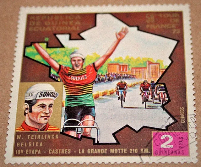 Equatorial Guinea 1972 59th Tour de France W Teirlinck Bicycle Cycling Stamp