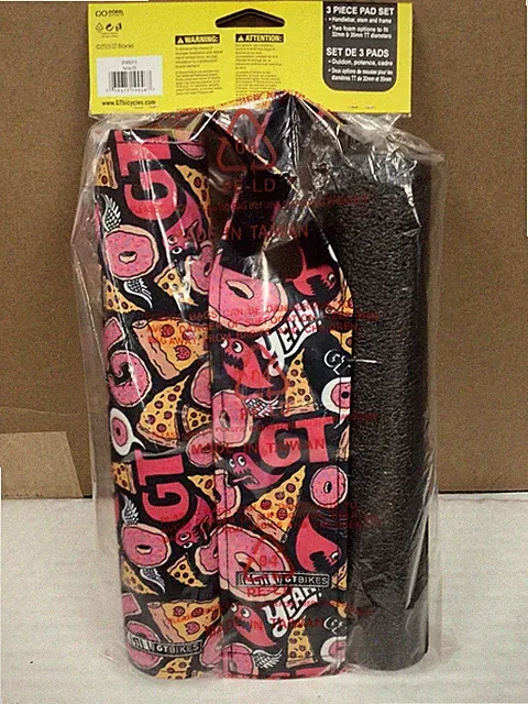 GT Junk Food 3 Piece Nylon BMX Bicycle Padset - MULTI COLOR