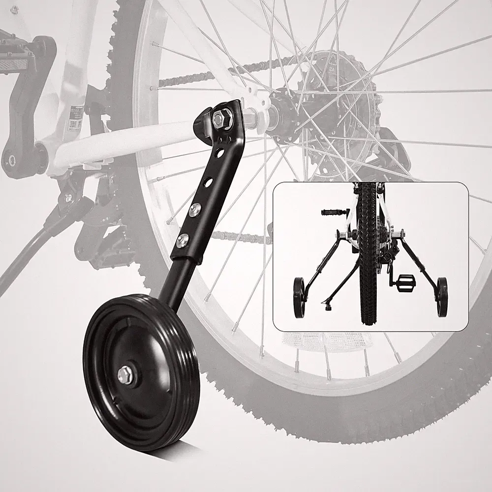 HUASION Multi-speed Kids Bike Training Wheels Fits 16", 18", 24 Inch, Black