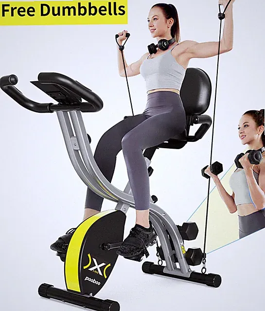 Indoor Exercise Bike Stationary Bike Adult and Seniors Fitness Bike Workout Bike