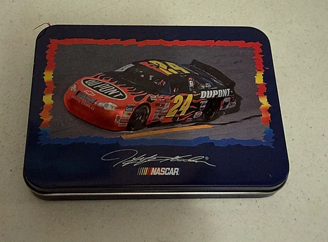 Jeff Gordon Collectible Bicycle Playing Cards With Tin (2 Packs) VTG NASCAR 2001