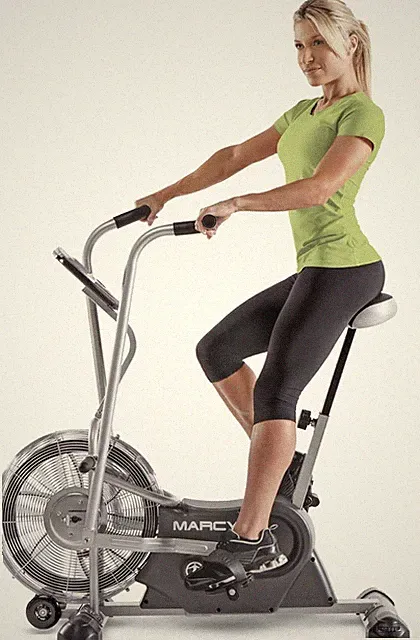 Marcy Air Resistance Fan Bike Exercise Dual Action