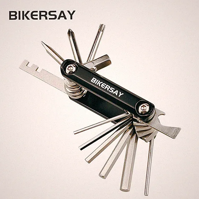 MTB Bike Bicycle Multi Tool Hex Spoke Wrench Screwdriver Portable Folding Tool