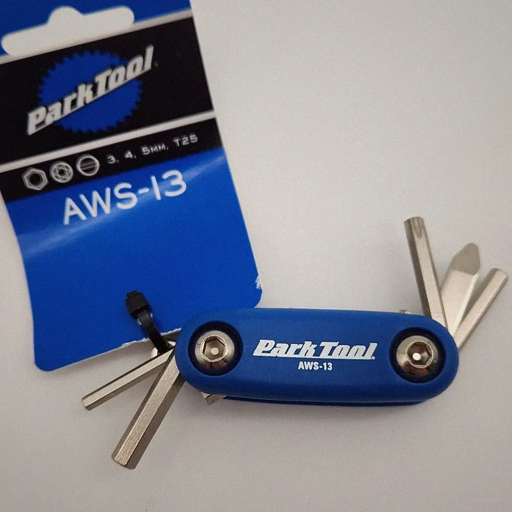 Park Tool AWS-13 Micro Folding Multi-Tool Fold-Up Hex Wrench Set for Bicycle NOS