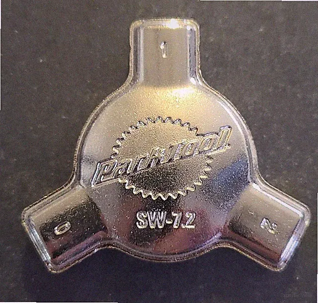 Park Tool SW-7.2 Triple Bicycle Multi-Spoke Nipple Wrench 3.23/3.30/3.45mm OPEN