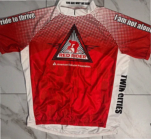 Primal Red Rider Cycling Jersey Mens XXL ADA Tour De Cure 1/4 Zip