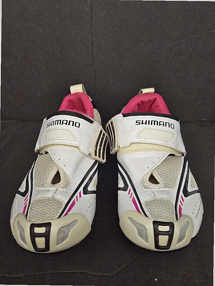 SHIMANO SH-WT60 WOMENS ELITE TRIATHLON BIKE BICYCLE SHOES CARBON FIBER SZ EU 39