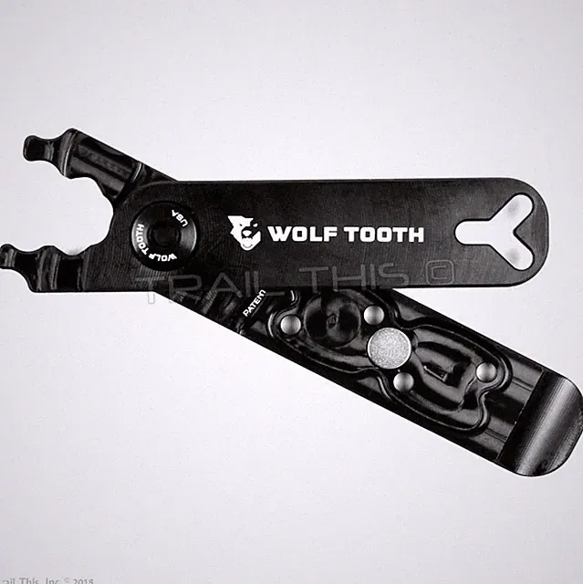 Wolf Tooth Pack Pliers Ultralight Bicycle Master Link Multi Tool - Black